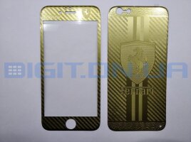 Полимерная двухсторонняя накладка iPhone 6s Gold